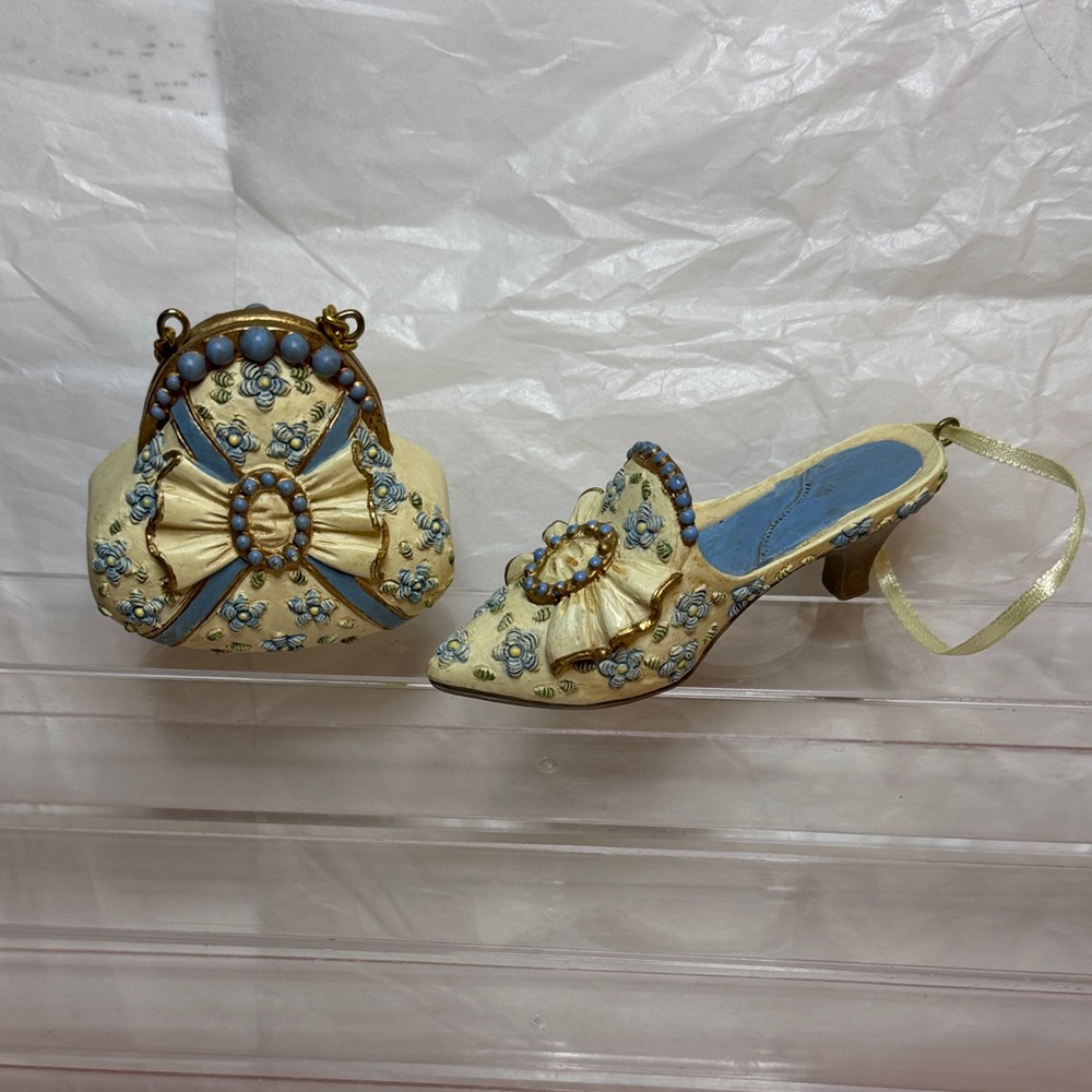 Matching purse and shoe ornaments